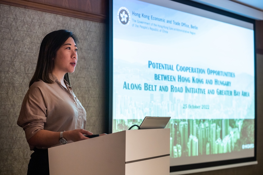 Ms Jenny Szeto, Director (HKETO Berlin) speaks about business prospects for Hungarian ventures in the Greater Bay Area and along the Belt and Road.