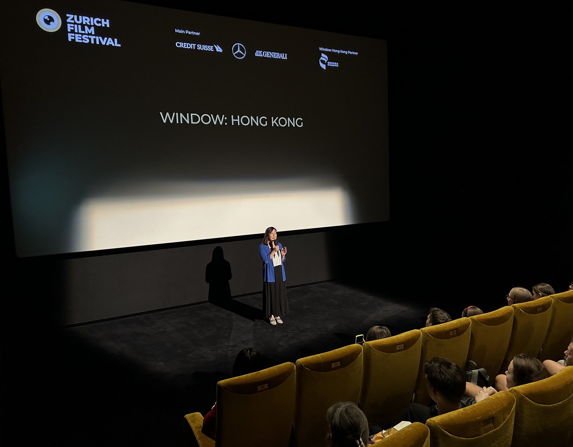 圖示駐柏林經貿辦處長司徒加敏於九月二十九日（蘇黎世時間）參與在瑞士舉行的蘇黎世電影節。