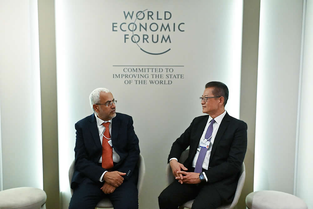 Financial Secretary begins visit to Davos