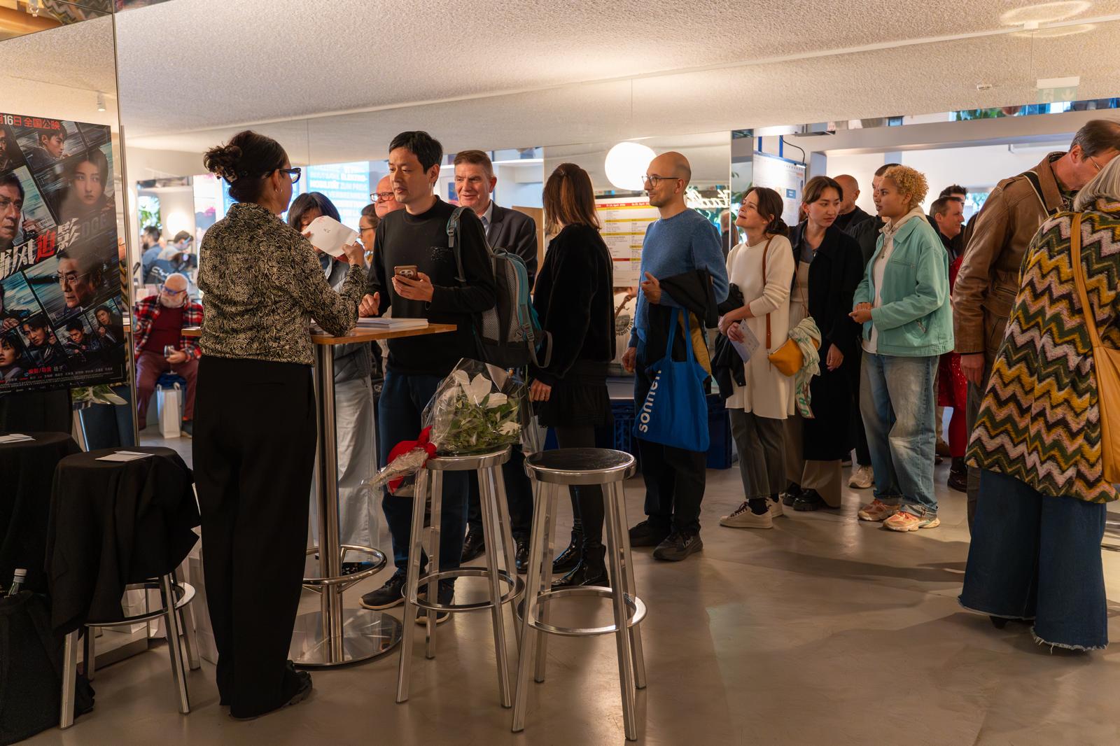 The Hong Kong Economic and Trade Office, Berlin supported the screening of Hong Kong films at the Red Lotus Asian Film Festival in Vienna. Photo shows the reception after the screening of “The Shadow's Edge”.