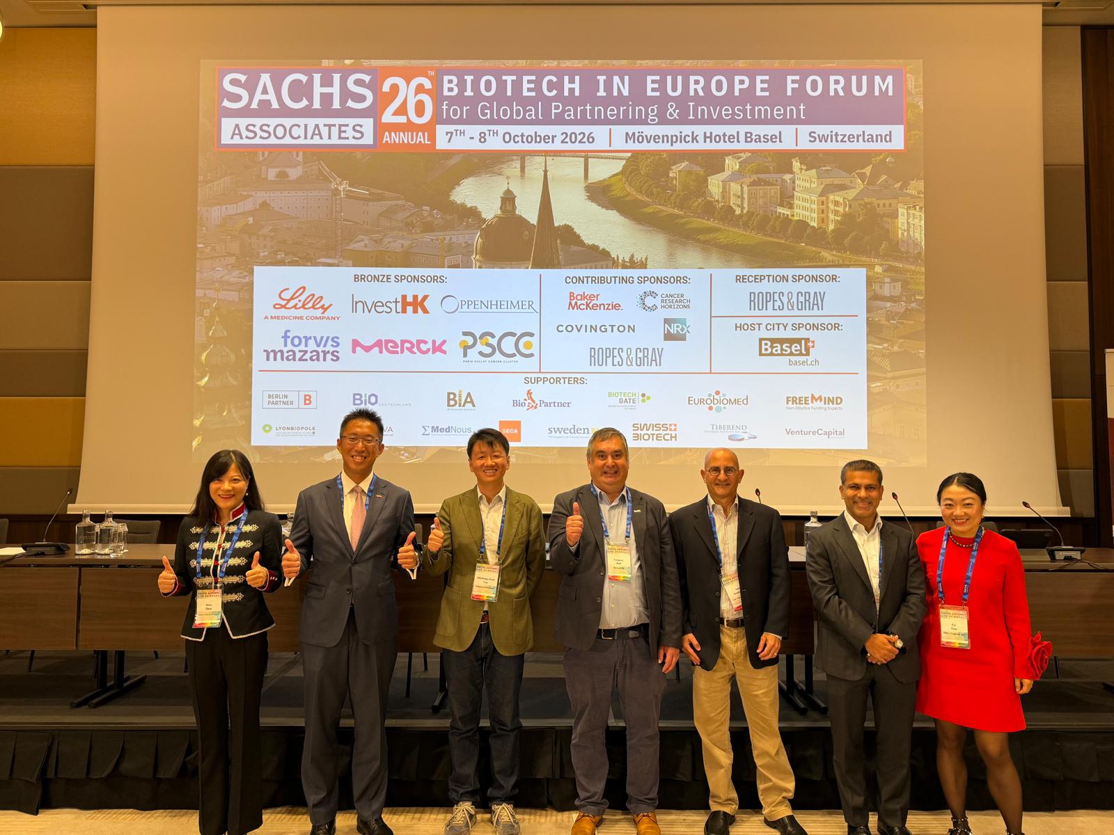 HKETO Berlin wirbt auf dem 26. jährlichen „Biotech in Europe“-Forum für die Stärken Hongkongs im Biotech-Sektor